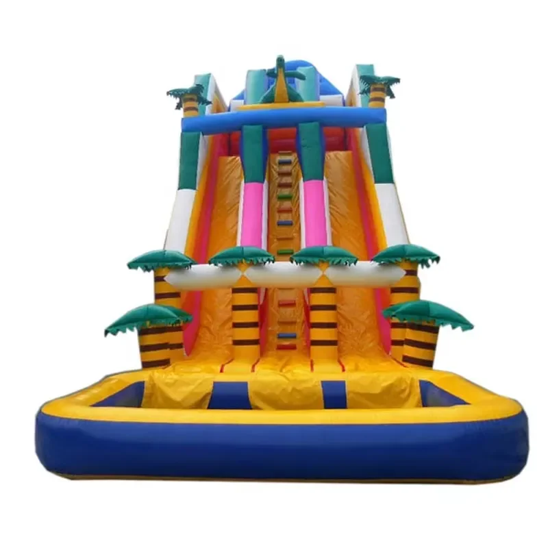 Dinosaur Adult Size Inflatable Water Slide for Kids and Adults
