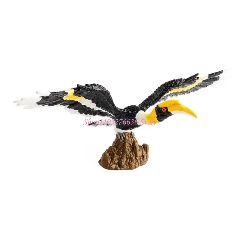 Realistic Toucan Model Figure for Home Decoration Model Bird Animal Toy Car Desk Decors Kids Educational Observation Toy