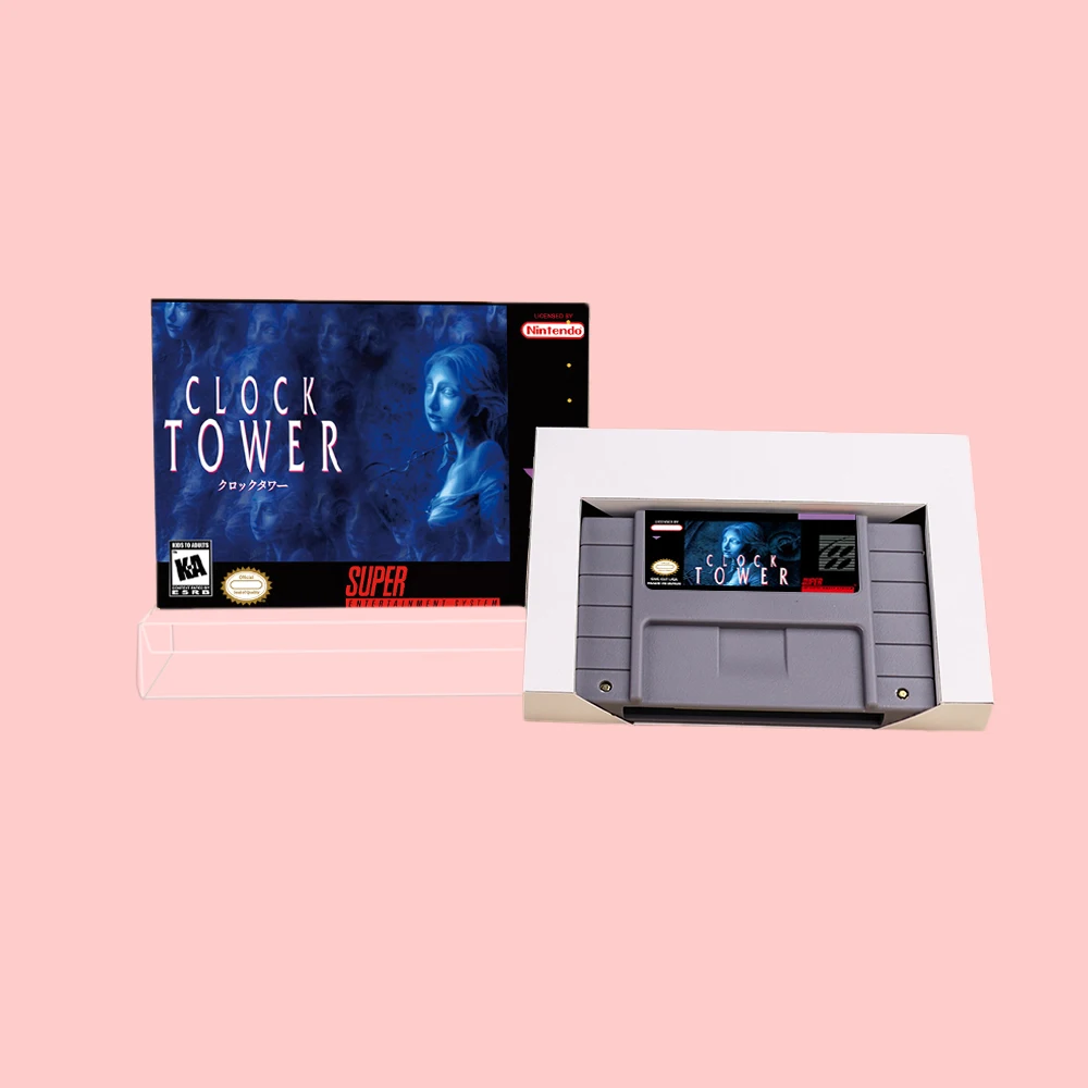 Clock Tower RPG Game Cartridge with Retial Box For SNES 16bit NTSC PAL Video Game Consoles