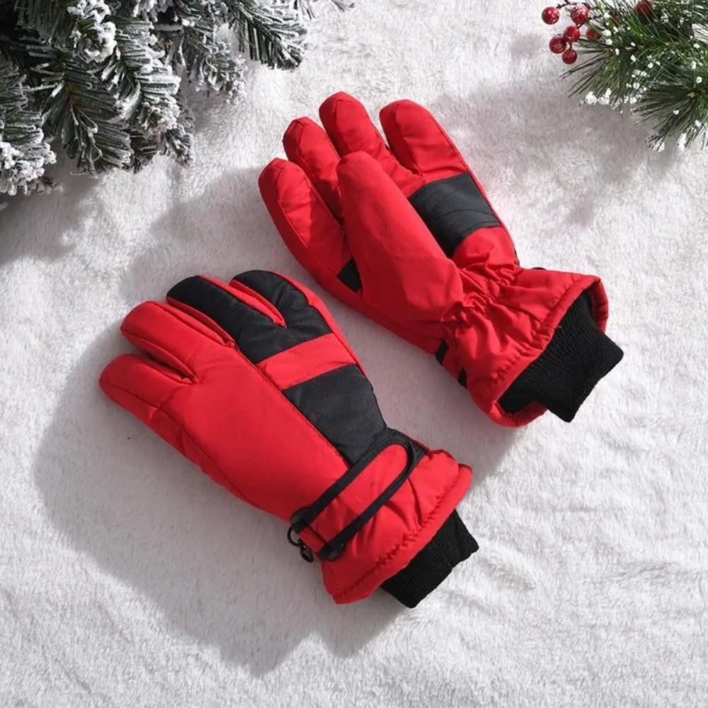 Warm Winter Snow Gloves Machine Washable Windproof Windproof Cycling Gloves Breathable Fabric Winter Grade Warm Skiing Gloves