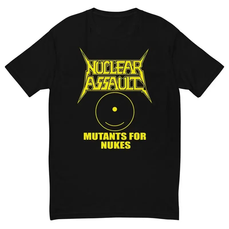Vtg Nuclear Assault Band Mutants For Nukes Cotton Black T Shirt