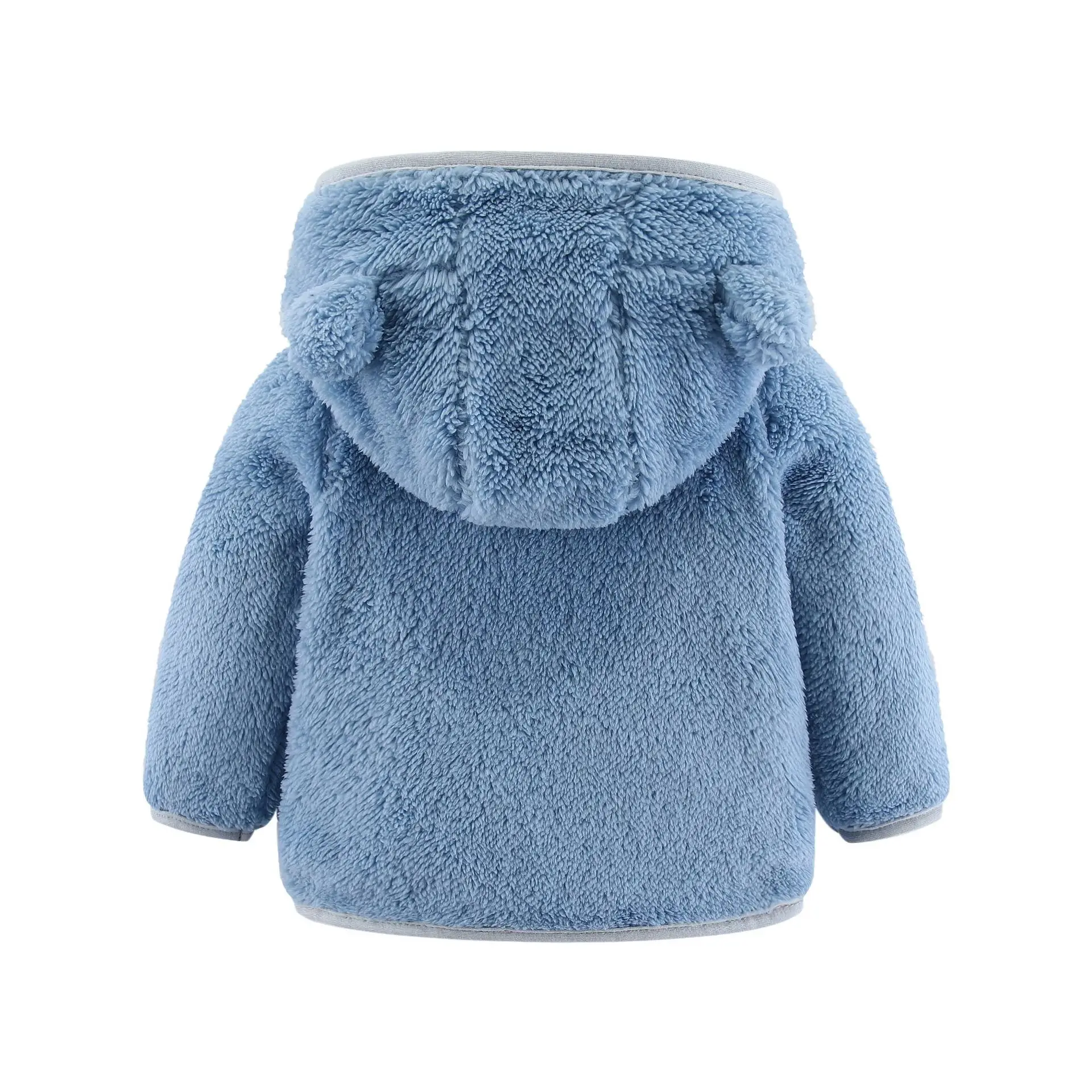 Frühling und Herbst Kinder Fleece Mantel Baby Bär Ohren Langarm Warme Jacke 0-3 Jahre Alte Kind Kleidung – Detail 4