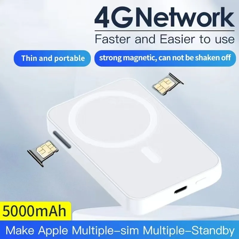 

Hindetel A8 4G bluetooth Dual Nano SIM Card Adapter For iPhone Sim Device for Travel and Business