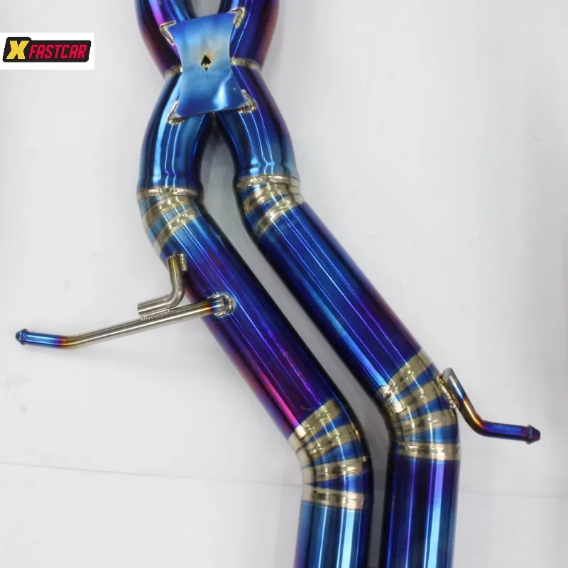 Without Muffler Valvetronic Exhaust With Tips Exhaust Catback for  RS6 RS7 C7 C8 4.0L 2013 up - view 6