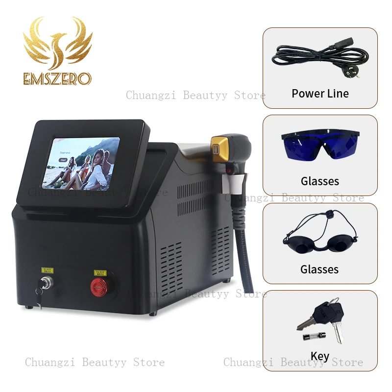 

Diode Laser Hair Removal 3 Wavelength 755nm 808nm 1064nm 2000W Ice Platinum Painless Permanent CE Certification 2024 Machine