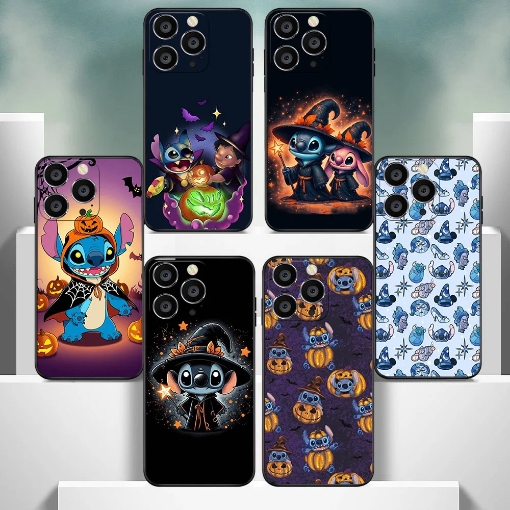 IQ-38 Stitch Halloween Soft Case For iPhone 11 12 13 14 15 Pro Max Mini Plus