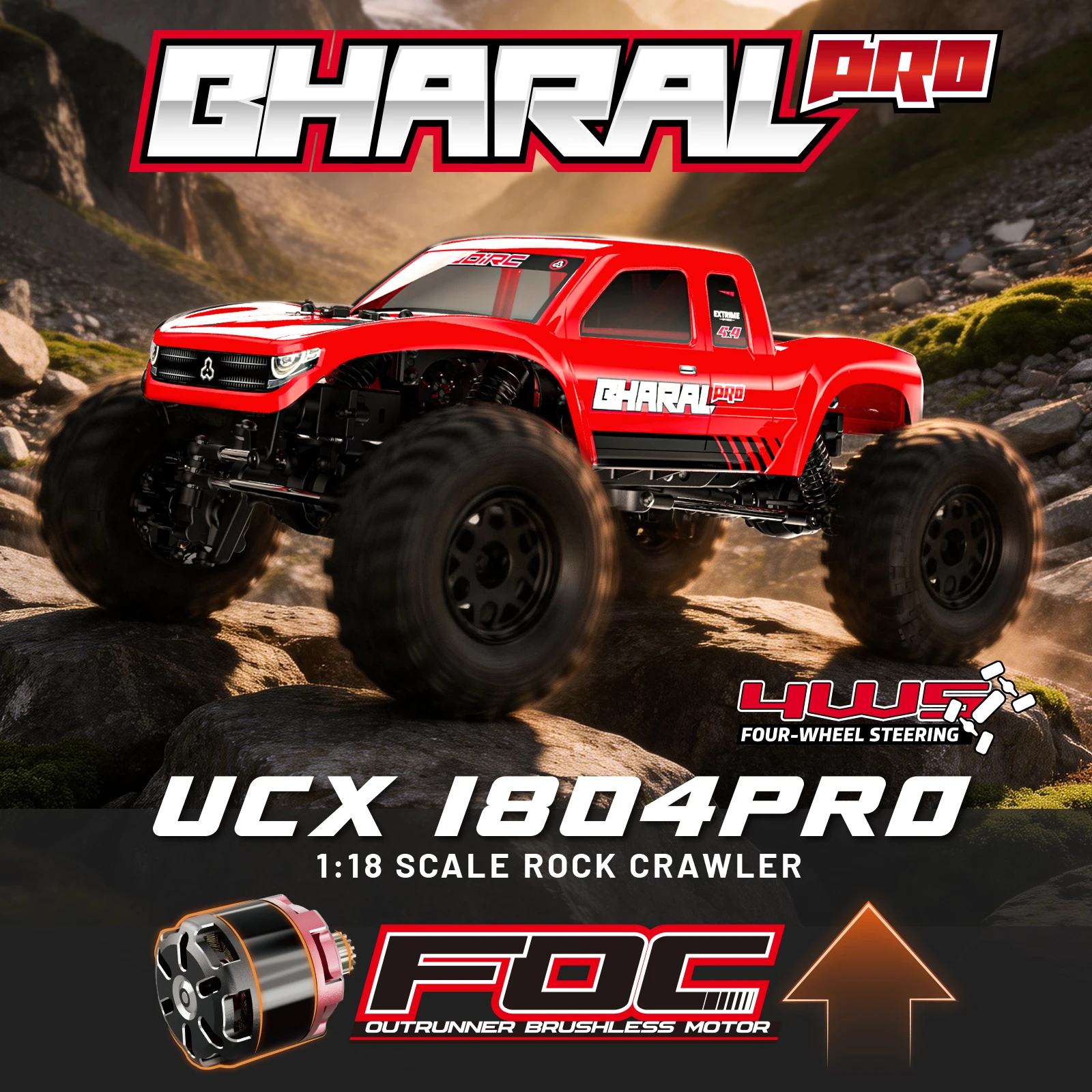 UDIRC 1/18 1/24 スケール ミニ RC クロー - Rc Rock Crawler Rtr Brushless のレビューと価格