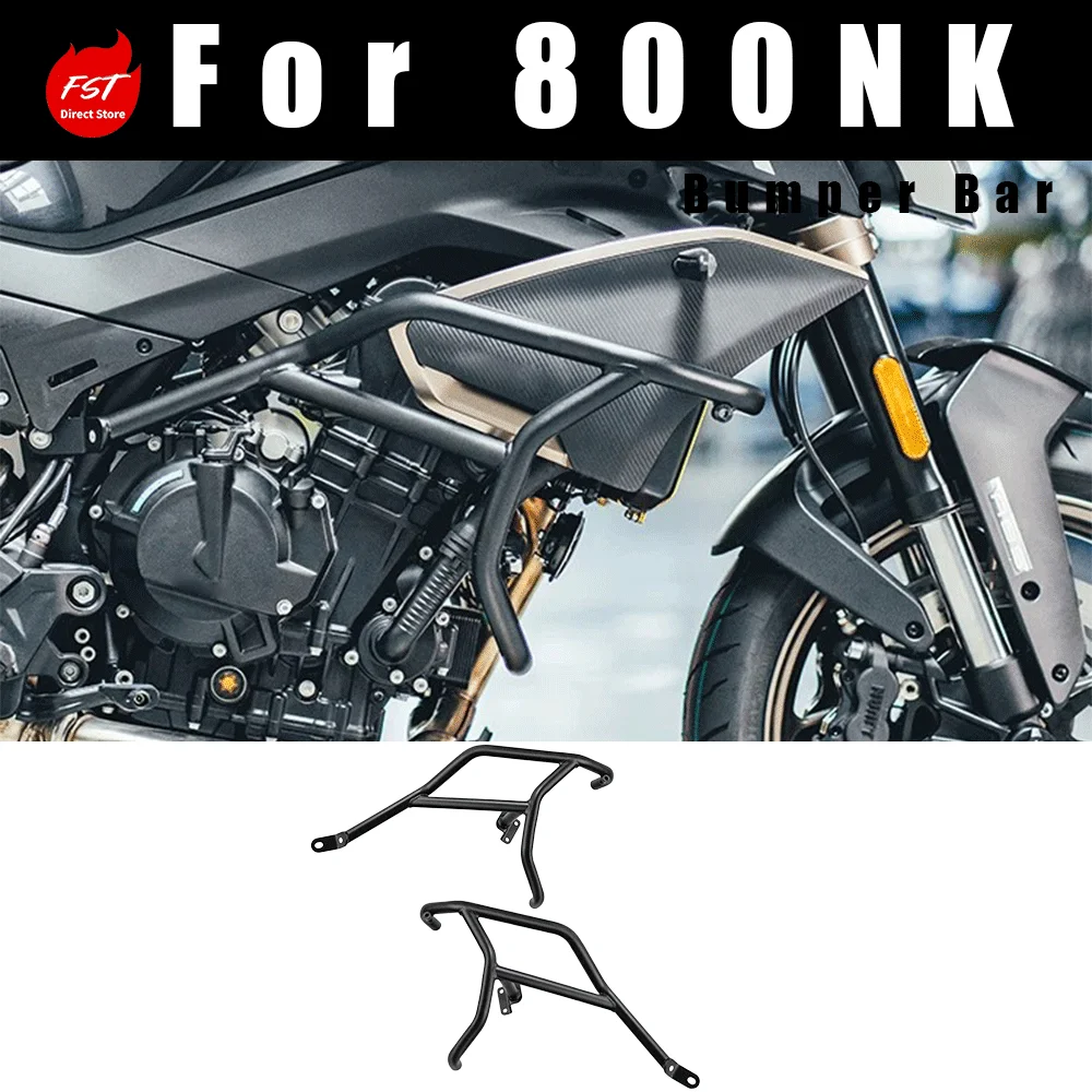 Stainless Steel Crash Bar Anti Fall Protection Bumper Guard Mod Parts Fit  800NK