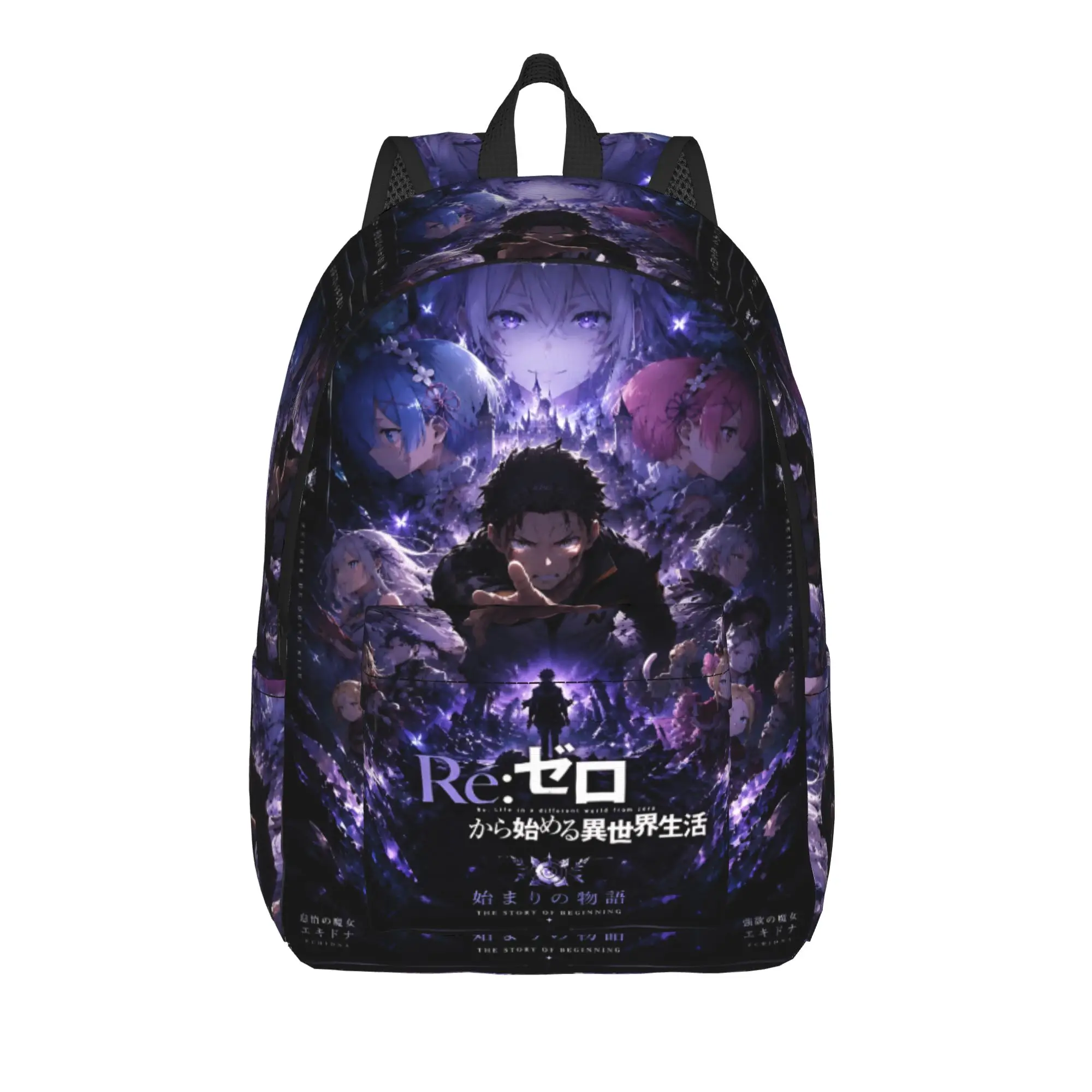 Fashion Re ZERO Anime Backpack  Mochilas Super Quality Camping Sturdy Shoulder Rucksack