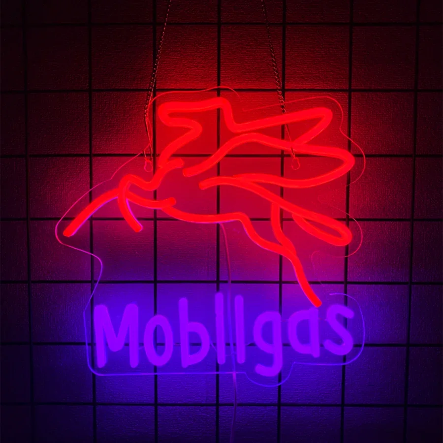 علامة النيون البنزين لمحطة الوقود علامة Led شخصية للرجل Cve النيون تسجيل للمرآب ، متجر إصلاح السيارات ، هدية عيد ميلاد #6