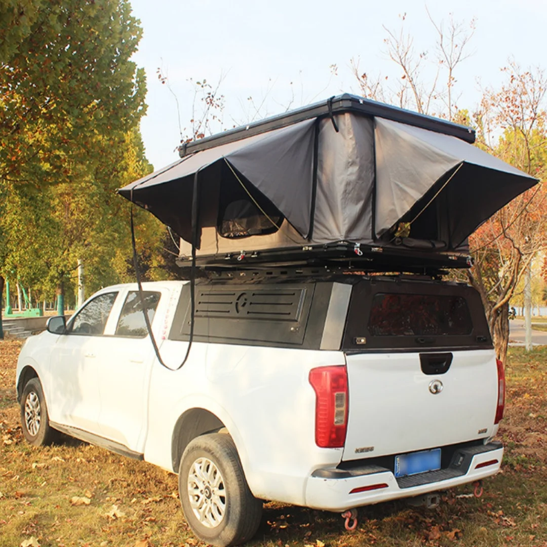 

Водонепроницаемая палатка на крыше из алюминиевого сплава без сборки, всплывающий солнцезащитный козырек для кемпинга и пикника на открытом воздухе для внедорожников