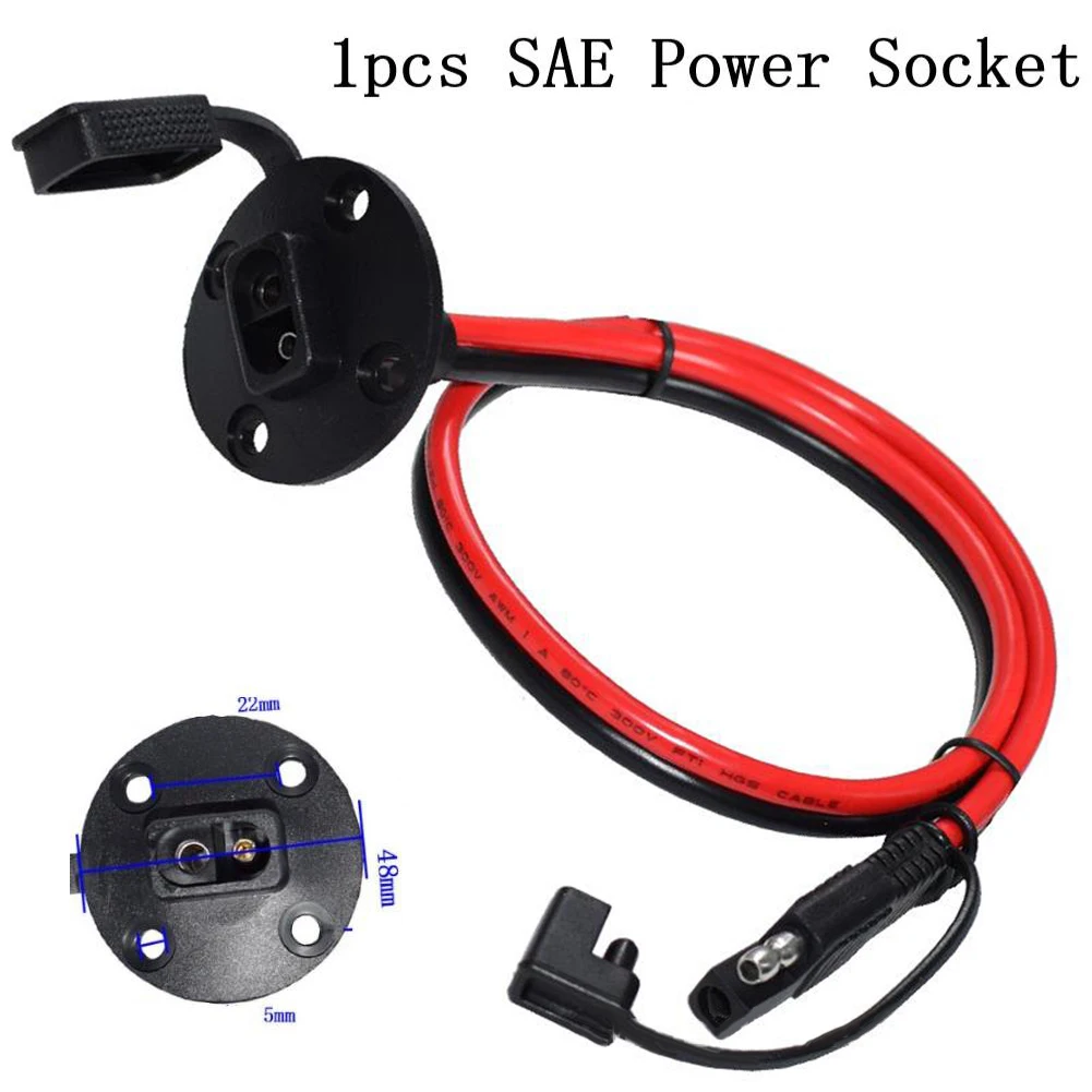 Illuminate Your Outdoor with Waterproof Quick Disconnect Car Panel Extension Cable 12AWG 30cm SAE Power Outlet