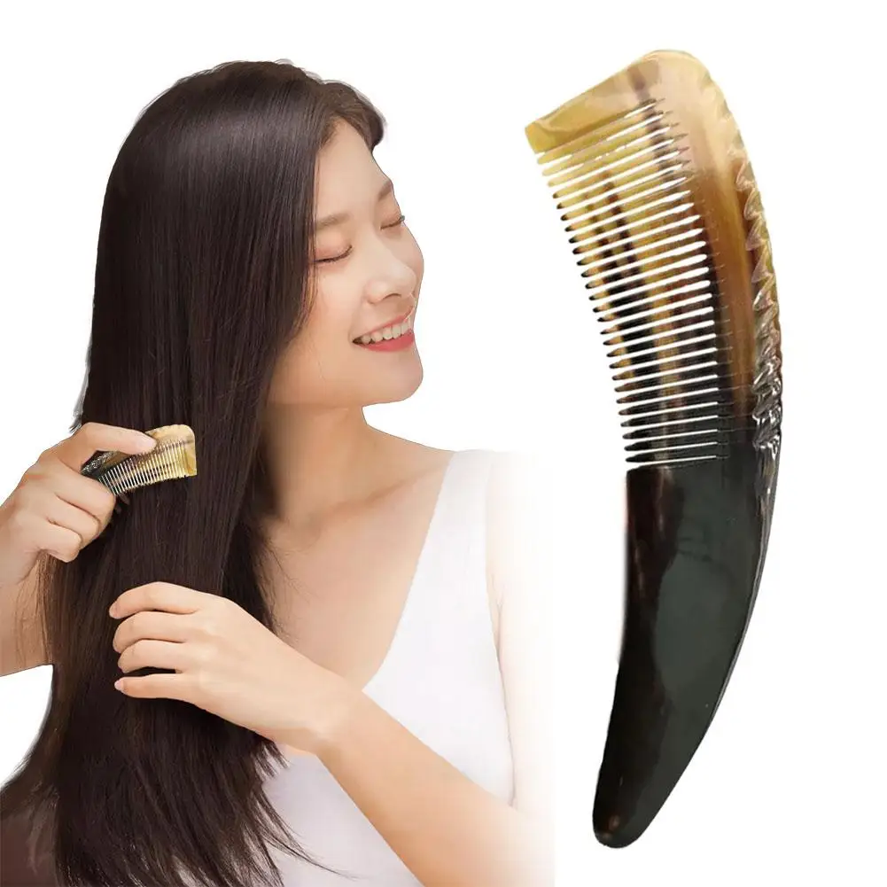 

Horn Comb For Fine Tooth Curly Hair Health Ox Massage Combs Bone Cowhorn Fine Curly Hair Brush Tool Detangler Tooth HOT