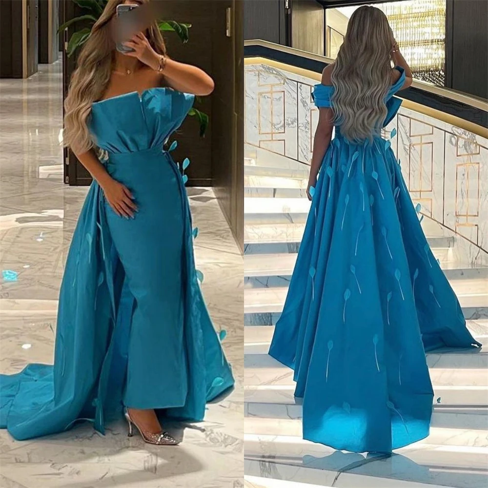 

Customized Exquisite Off-the-shoulder Sheath Celebrity Fold S Occasion Evening Gown vestidos de ocasião formal فساتين