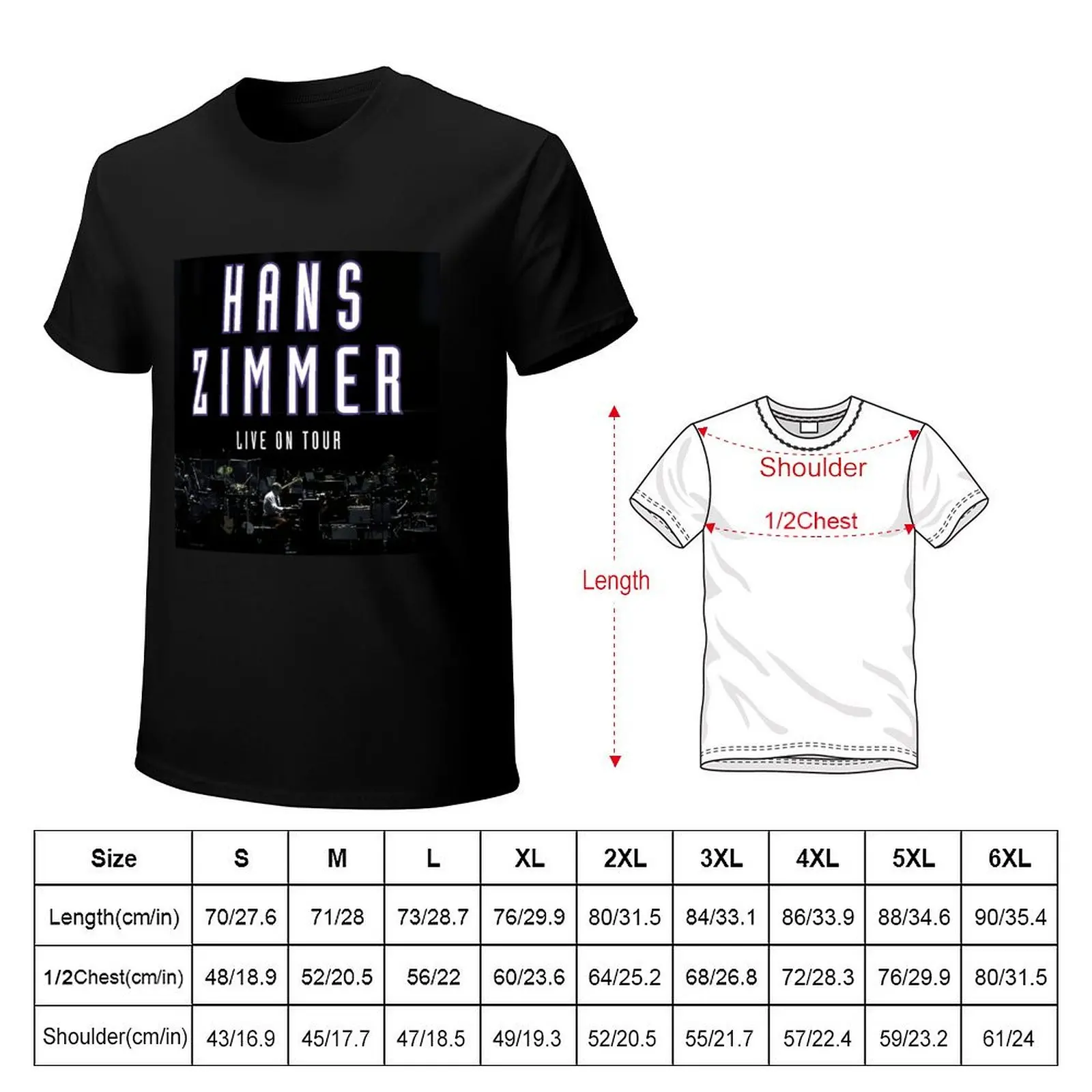 HANS Zimmer Tour 2020 T-Shirt Plus Size Basic Cotton T-Shirt