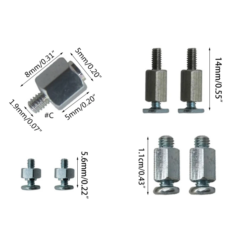 Parafuso montagem ferramenta manual, parafusos suporte, porca sextavada para A-SUS para M.2 SSD Motherbo