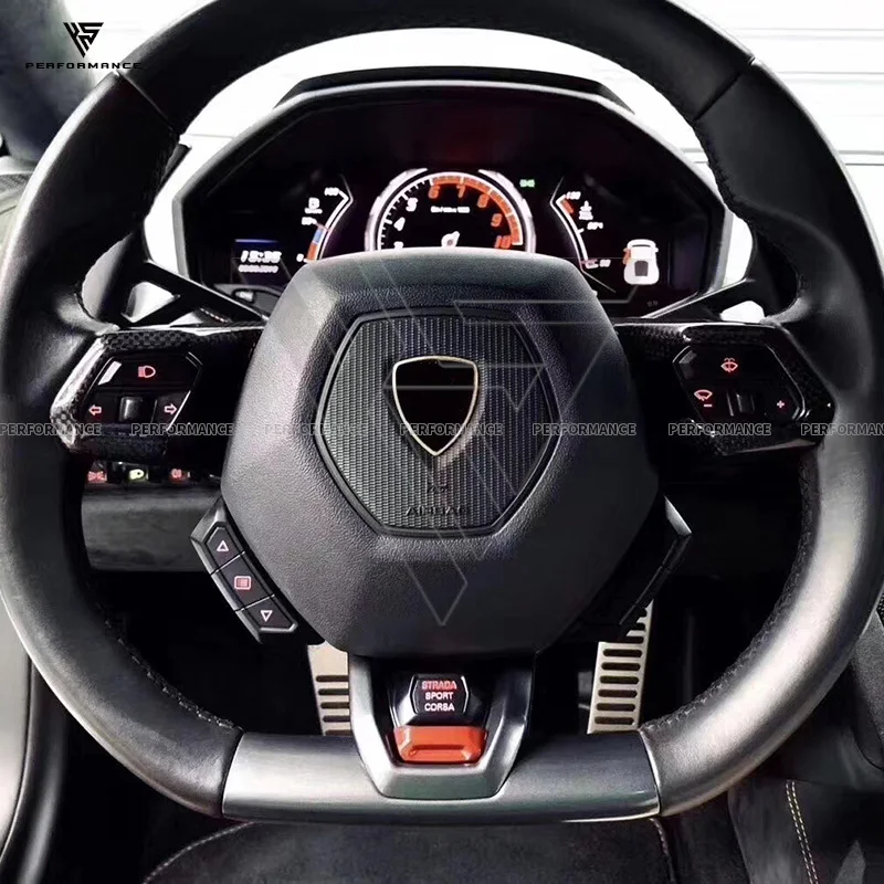 Hot Selling Dry Carbon Fiber Car Interiors With AC Vent Door Handle For Lambo Huracan LP580 LP610 2014-2018 Carbon Interior Kit