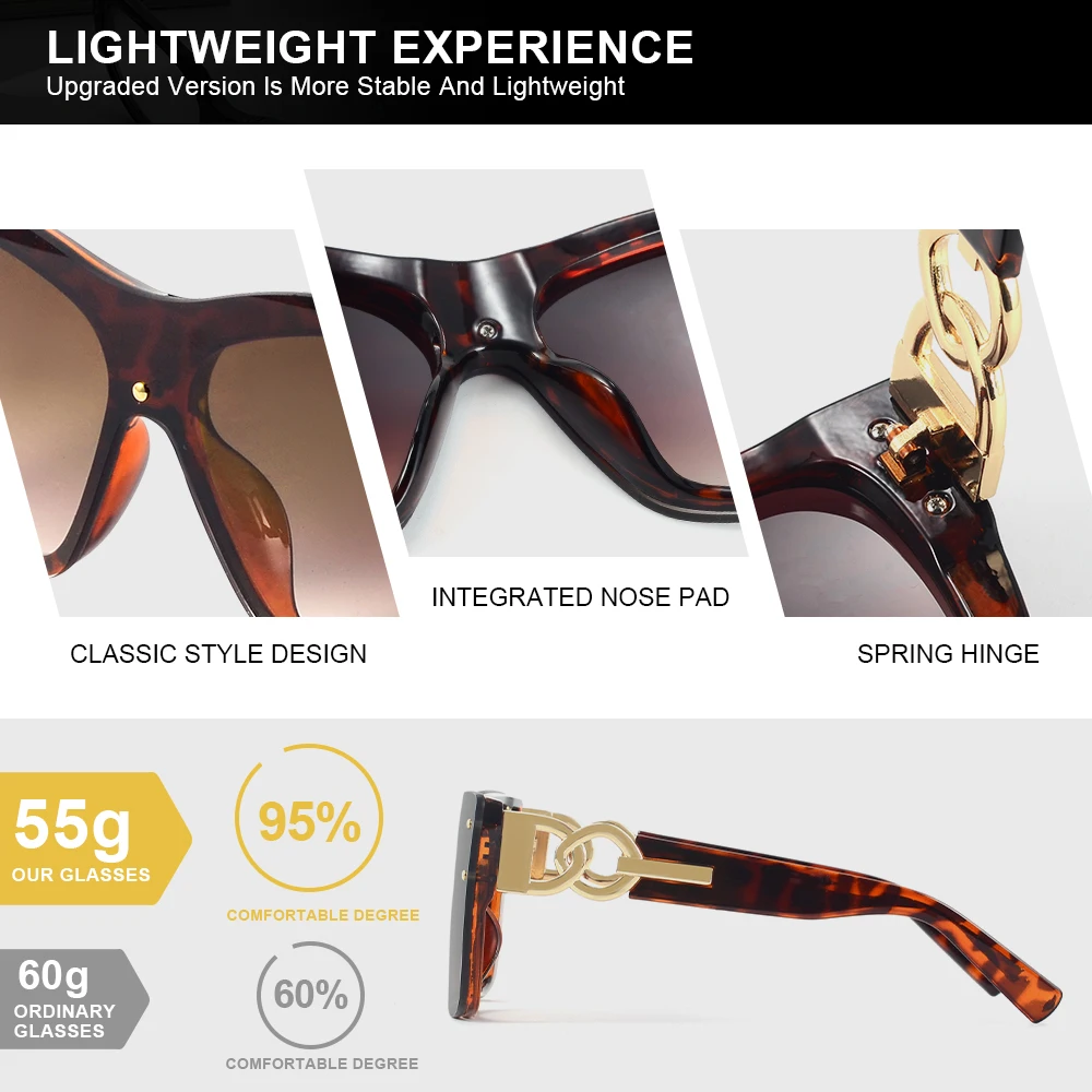 CRIXALIS Luxury Brand Designer Sunglasses Women Rimless Cat Eye Sun Glasses Ladies Fashion Gradient Cateye Shades Female UV400