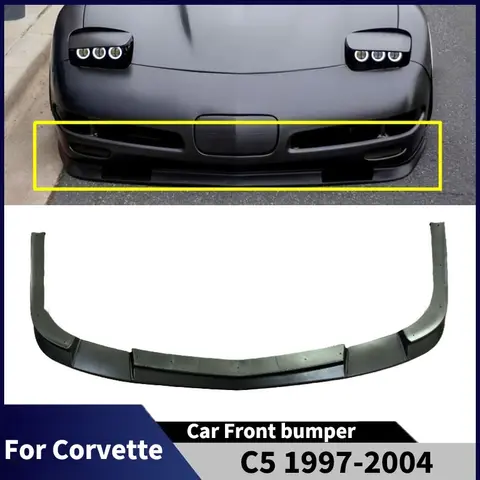 Per Corvette C5 1997 1998 1999- 2004 Auto Paraurti Anteriore Lip splitter Lama Anteriore Diffusore spoiler Accessori Body kits Tuning