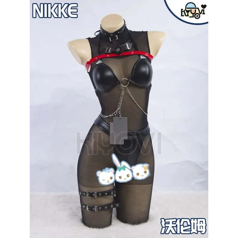 Game Nikke The Goddess of Victory Volume Cosplay Costume Sexy Leather Jacket Punk Style Outfit Shoes Halloween Carnival Partys;3
