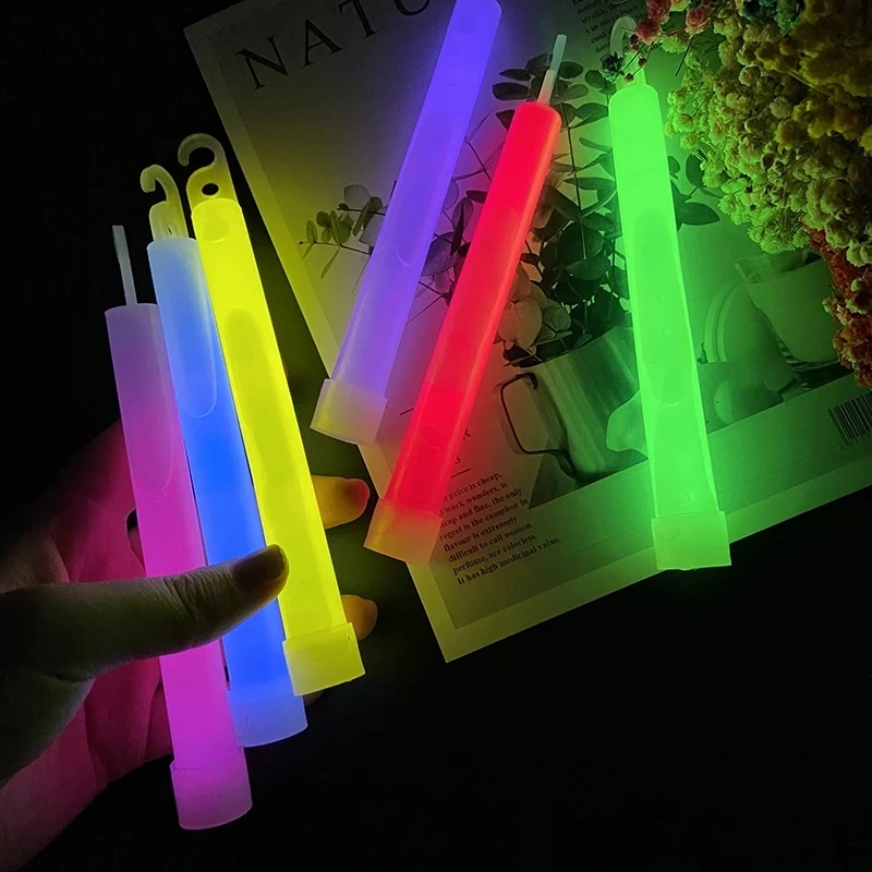 1PC Multicolour Glow Stick Chemical Light Stick 6Inch Glow Sticks Colorful Wedding Party Club Camping Christmas Chemical Lights