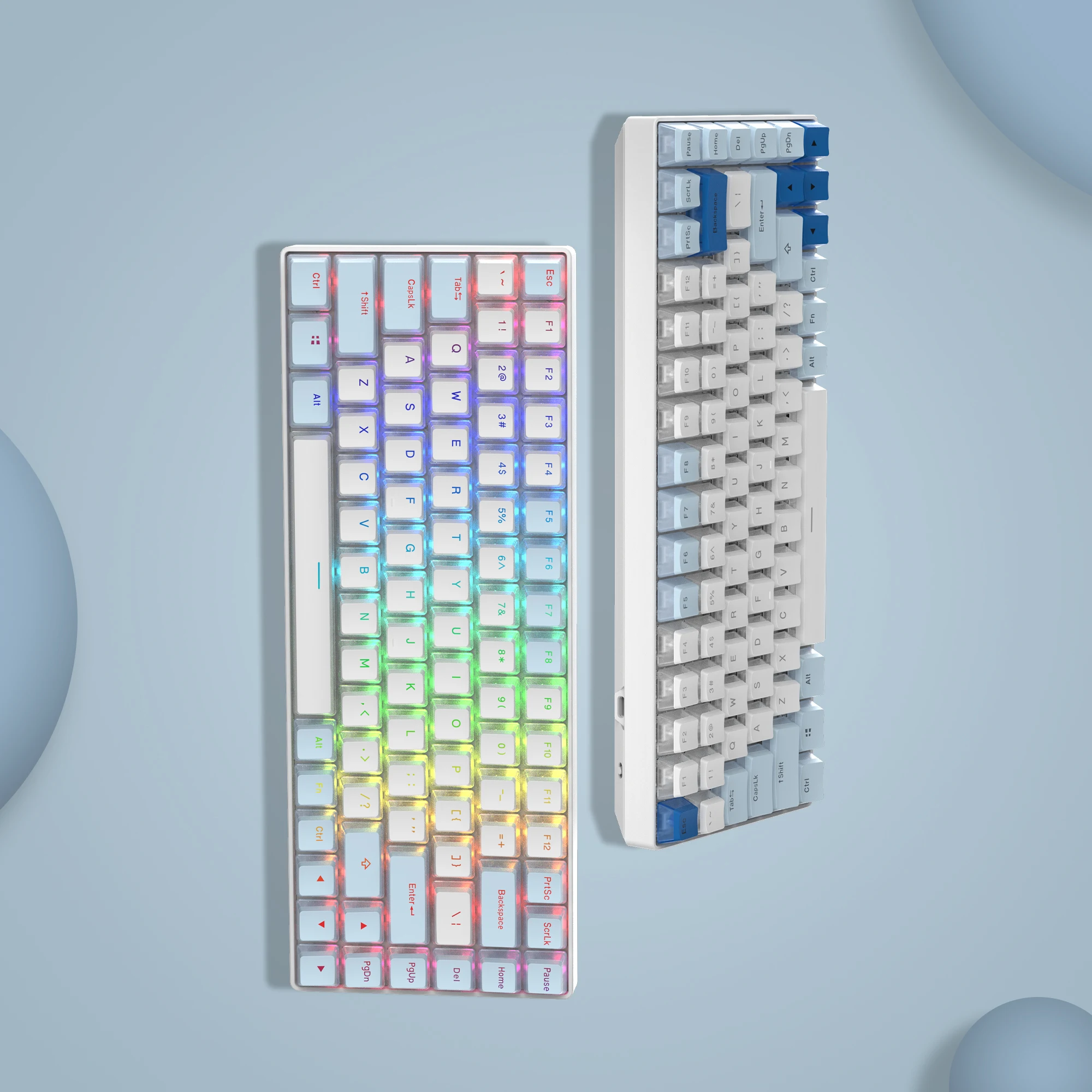 Custom Pudding PBT Keycaps 165 Keys OEM Profile Double Shot Backlit Keycaps Shine Through for Cherry Gateron MX Switch Keyboard - Image 3
