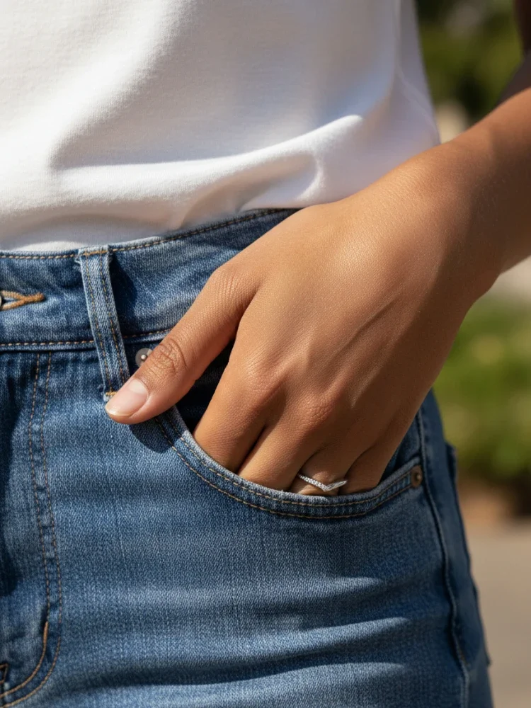 خاتم من الفضة الإسترليني عيار 925 بسيط على شكل حرف V من الزركون للنساء الذكرى السنوية والخطوبة وحفلات الزفاف مجوهرات راقية عالية الجودة