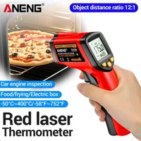 ANENG TH109 Infrared Thermometer Non Contact -50~400℃ LCD Display Pyrometer Tester Digital Hygrometer Temperature Meter Tool