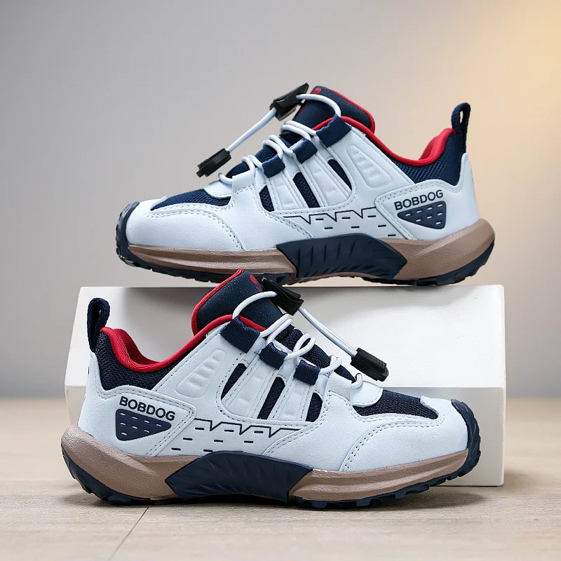 

Fashion Design Boys Sneakers 2026 Spring Kids Outdoor Walking Hiking Shoes Patchwork Color Children Casual Sports Shoes for Boy