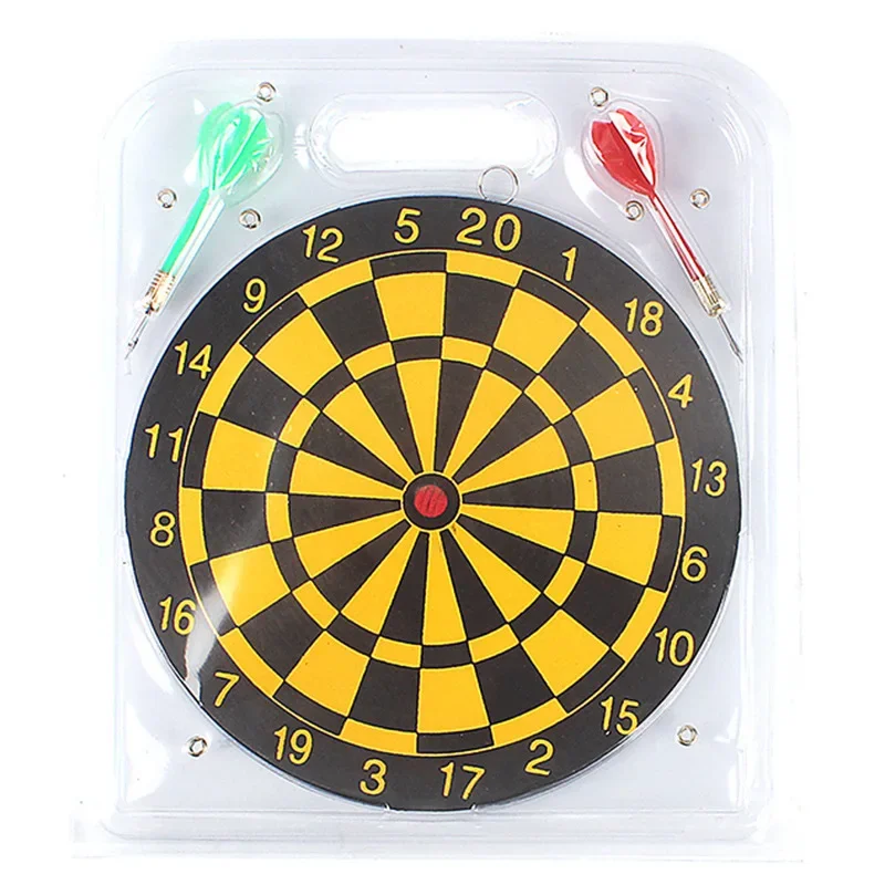 

Dart board set small double-sided professional children's dart set entertainment toy with flying needle dart board