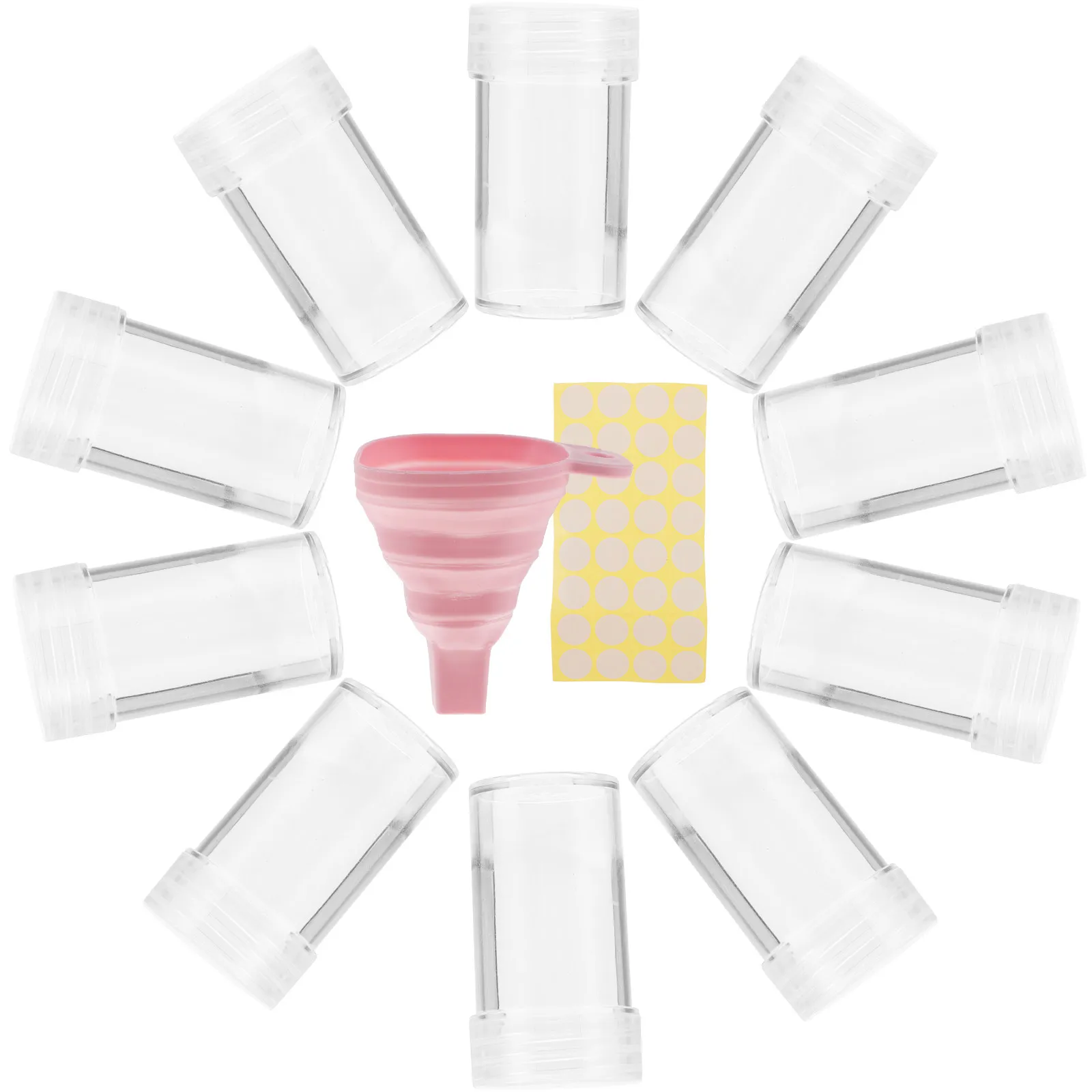 

30 Built in Compartments Plastic Storage Bottle for Embroidery Accessories Rhinestone Fake Nail Jar High