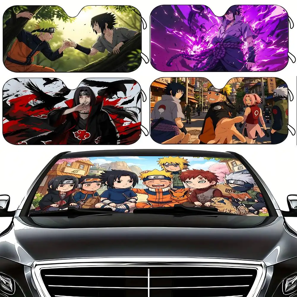 Anime N-naruto-S Stylish And Trendy Windshield Sunshade, Car Windshield Cover, Car Sunshade Curtain, Car Sun Protection Cover