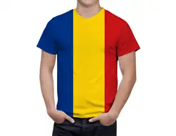 Men T-shirt Romania Flag 3D Printed Harajuku Short Sleeve Vintage T Shirts Men Clothing