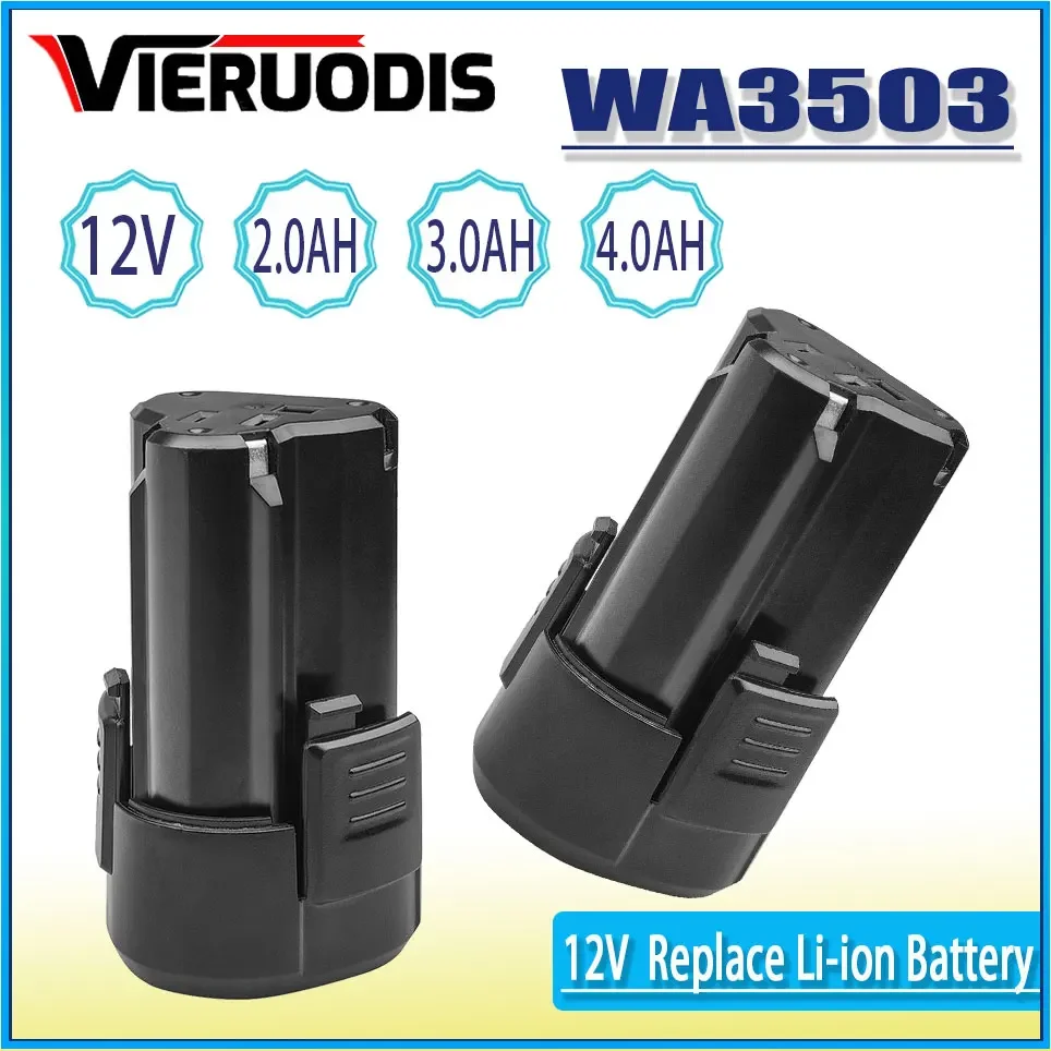 

For Worx 12V battery 3.0AH 4.0AH lithium battery pack WA3506 WU130 WU131 WU132 electric drill screwdriver original replacement