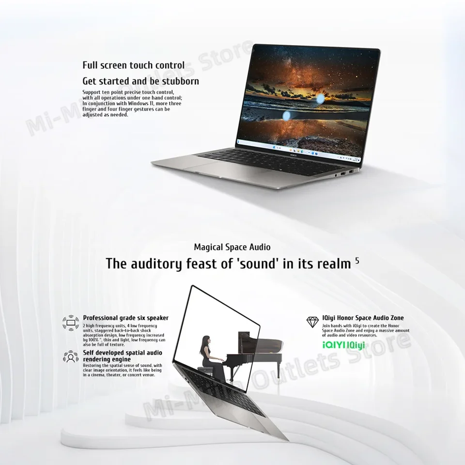 Honor MagicBook Art 14 Snapdragon Edition 1kg 超薄型ラップトップ X