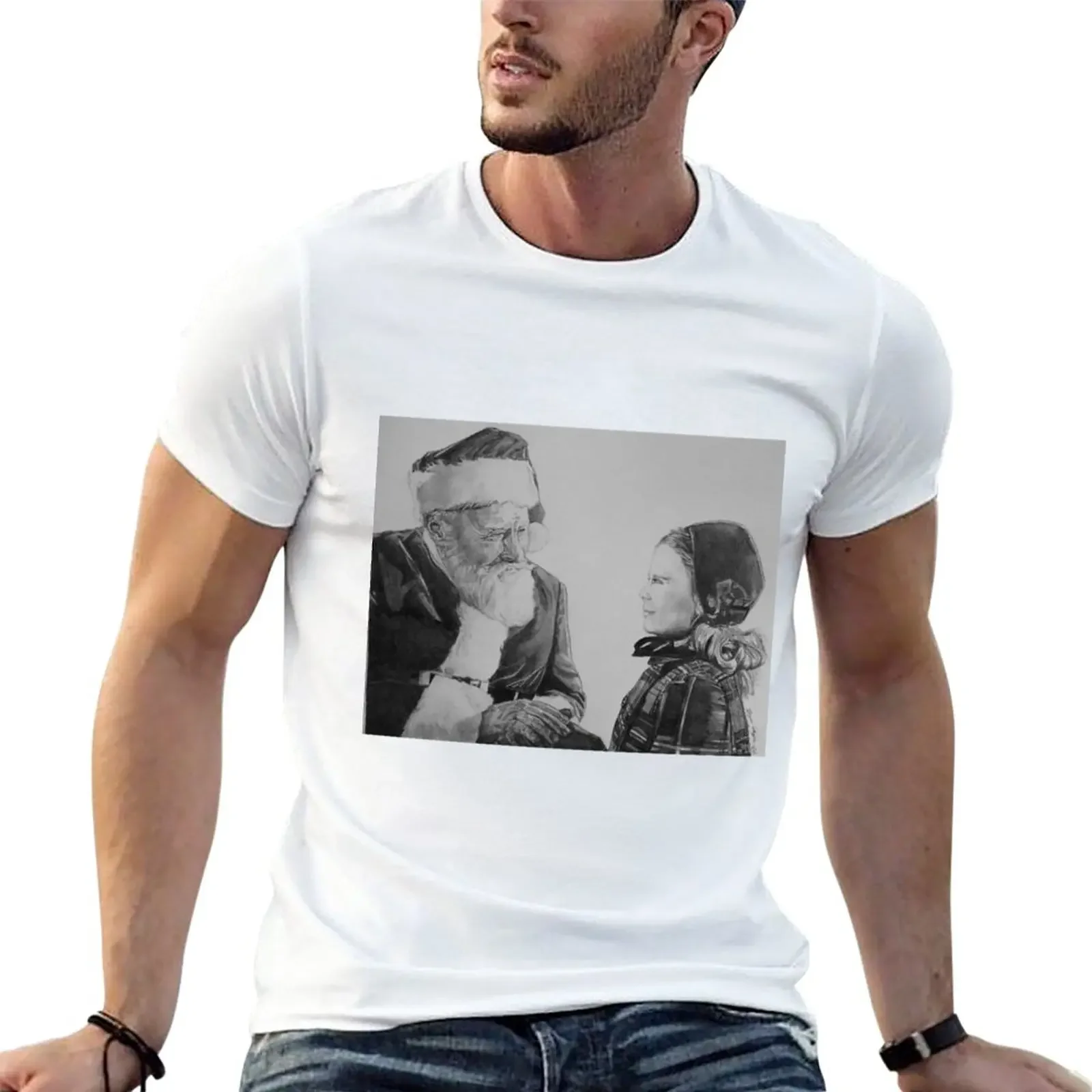 Футболка Miracle on 34th Street, футболки с принтом животных для мальчиков, мужские высокие футболки funnys