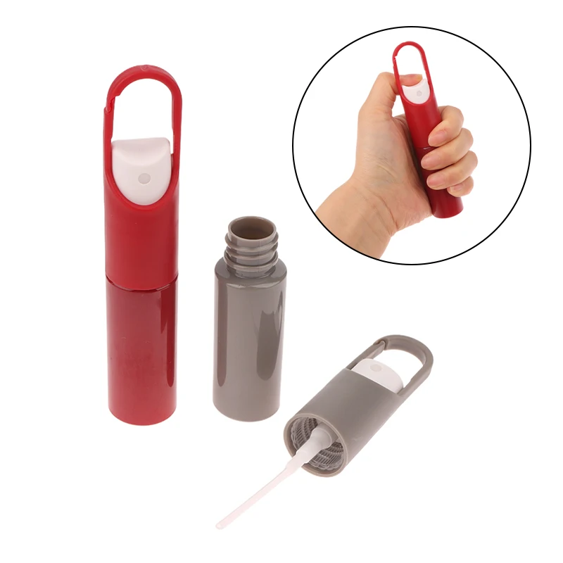 20ml mini portátil recarregável fragrância desinfetante para as mãos álcool gancho garrafa portátil com bomba de spray recipiente de perfume vazio