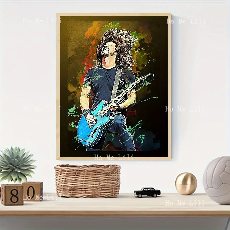 Dave Grohl Pop Art Poster Unframed Canvas Wall Art Perfect For Fans Home Office Or Hotel Decor