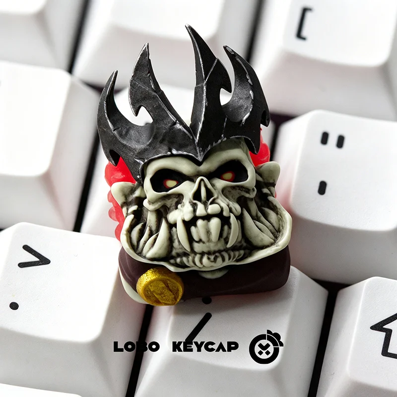DOTA2 Skeleton King Translucent ESC Keycap Resin Artisan Keycap for Mechanical Keyboard Game Peripherals Customized Gift