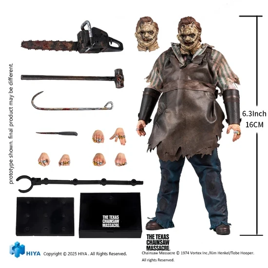 HIYA Exquisite Super 1/12 Texas Chainsaw Massacre 2003 Thomas Hewitt Figurka Kolekcjonerska Model Figurka Akcji Zabawka Prezent