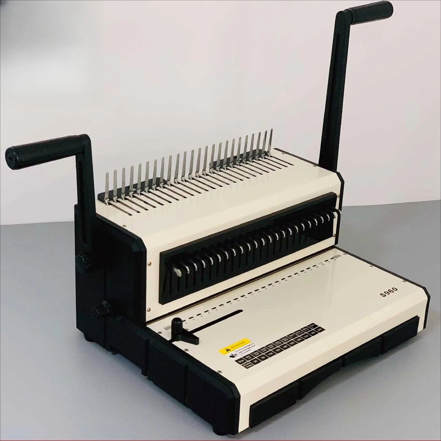 Hot Sale Manual Comb Binding Machine Plastic Comb Binding Machine Desktop Binding Machine dx-s960