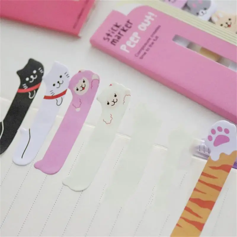 Cartoon Sticky Note Post Stick Marker Memo Stickers Bookmark Cute Animal Cat Dog Stationery Office School Supplies