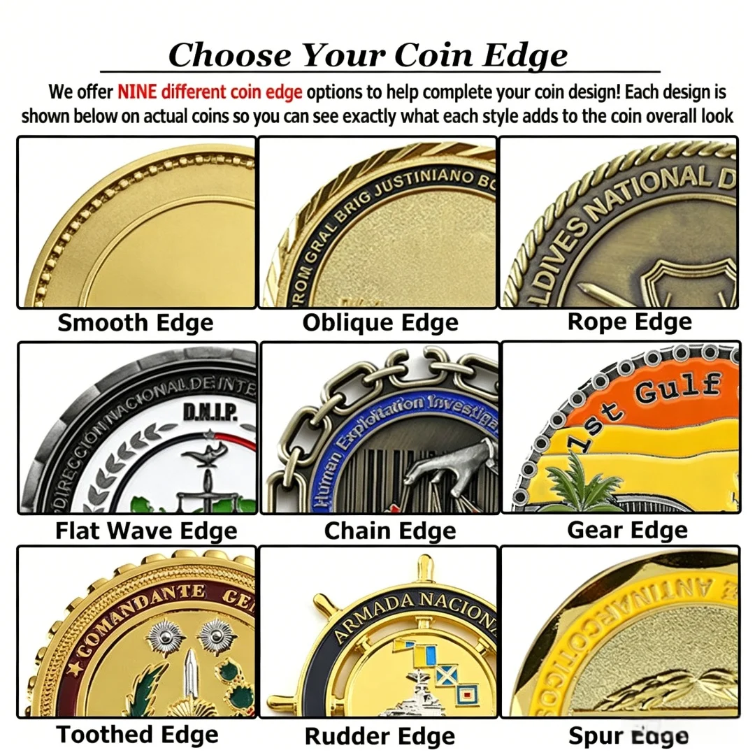 Medieval Knight Embossed Custom Commemorative Coin, Gold Silver Plated Castle Shield Collectible Souvenir Challenge Coin view 5