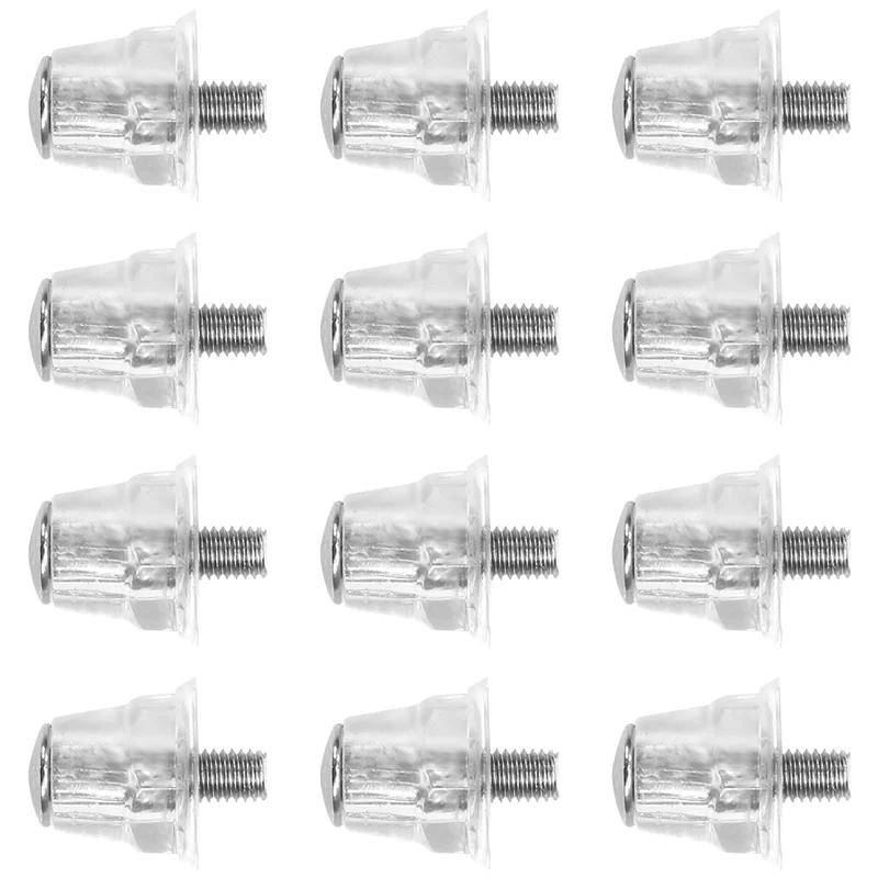 AD-12Pcs botas de futebol studs sapatos parafuso prisioneiro substituir componente esporte acessório sapato de futebol picos com chave