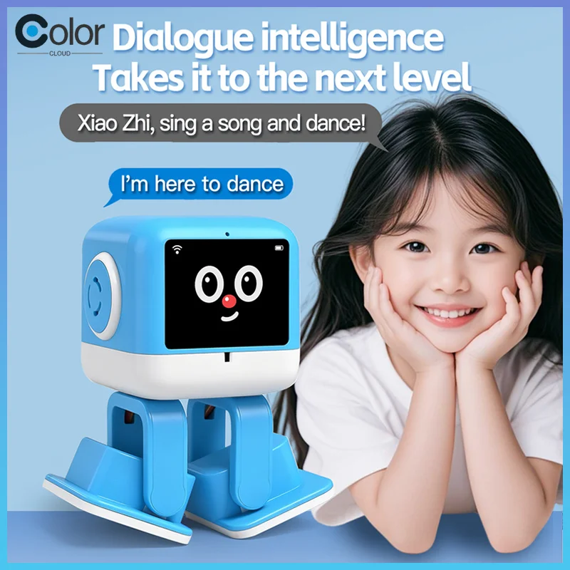 New WLtoys AI Smart Robot with Built-in DeepSeek Intelligent Voice, Touch to Interrupt Music and Dance Actions, Children's Gift