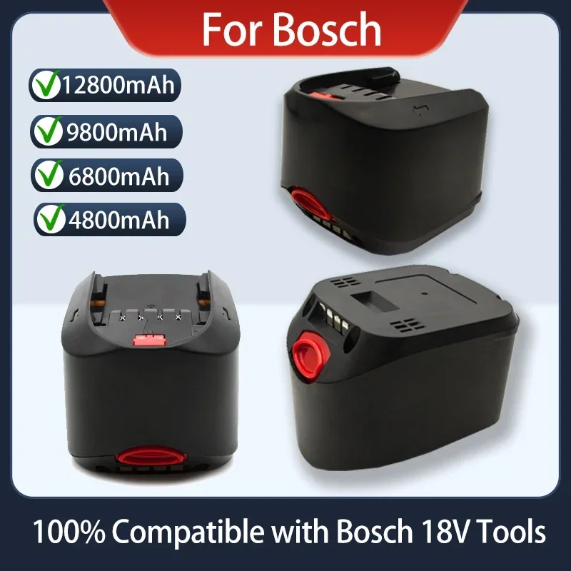 18V 12800mAh Li-Ion Battery Brand New for Bosch 18V PBA PSB PSR PST Bosch Home, Garden Tools (Only for TypC) AL1830CV AL1810CV