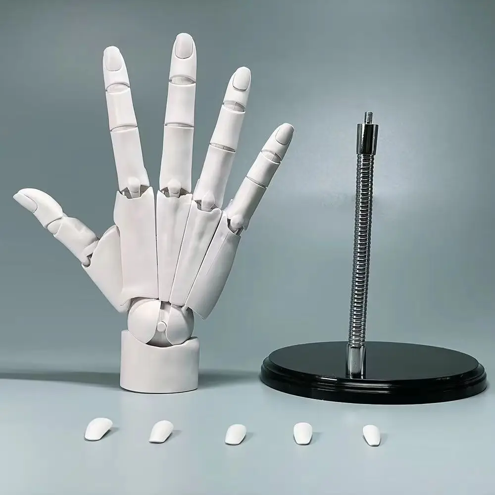 20cm Moveable hand finger Highly Poseable 1:1 Scale Hand Model Drawing Sketch Art Mannequin Bionic Hand Joints Figure