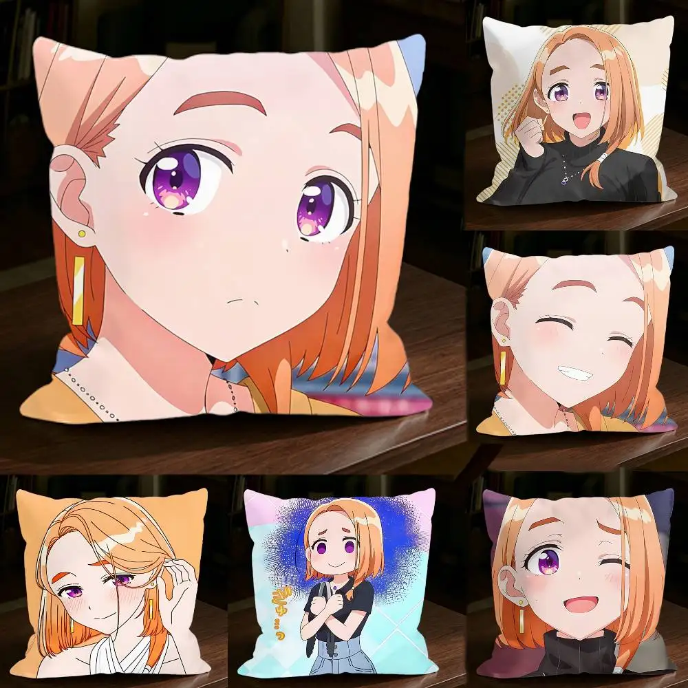 

Nurse Big Sis Banri Shiunji Square Sofa Pillow Cover Solid Color Living Room Home Decor Cushion Case