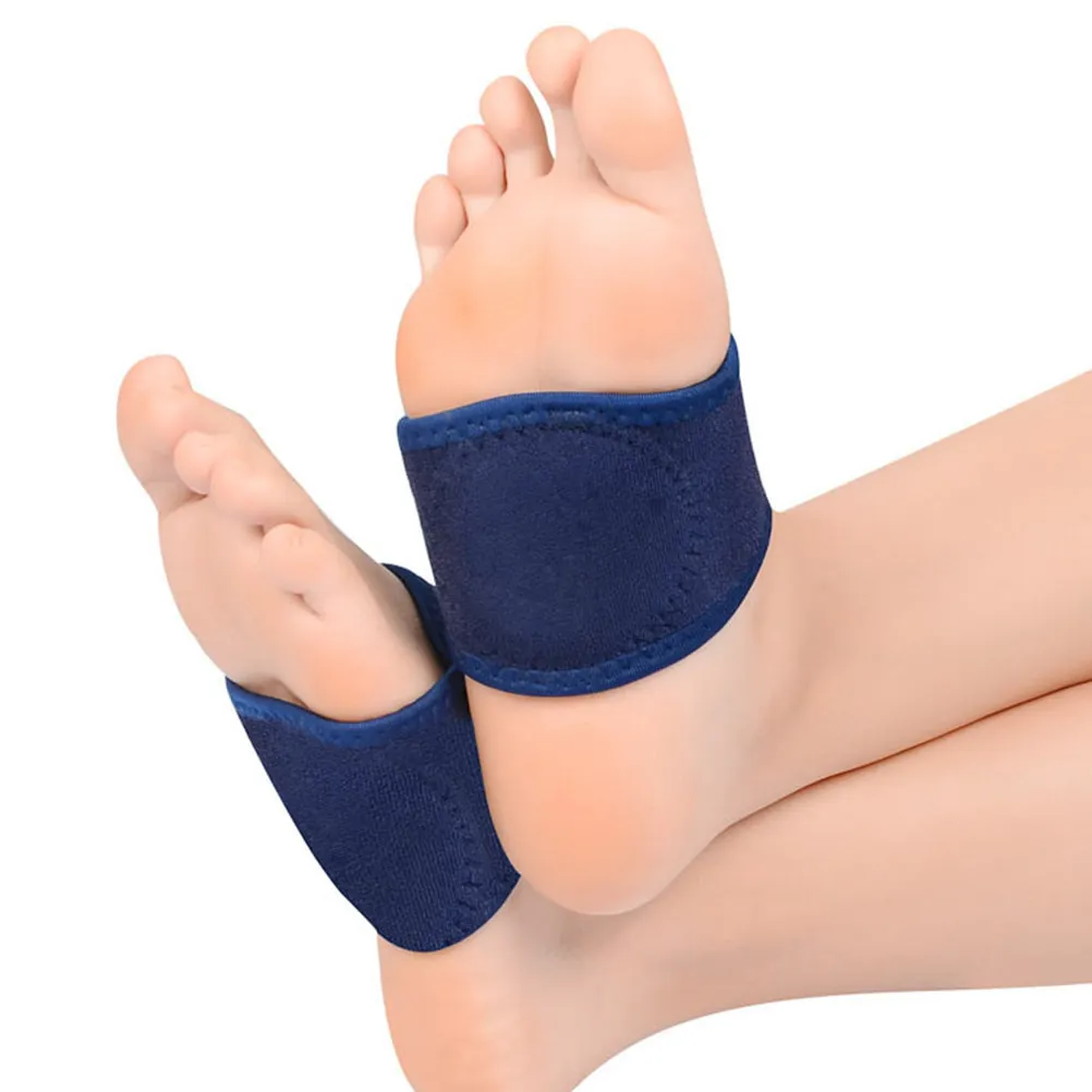 2Pairs Foot Arch Support Brace High Performance Comfortable for Flat Foot Correction Sports Office Use Arch Band Insoles