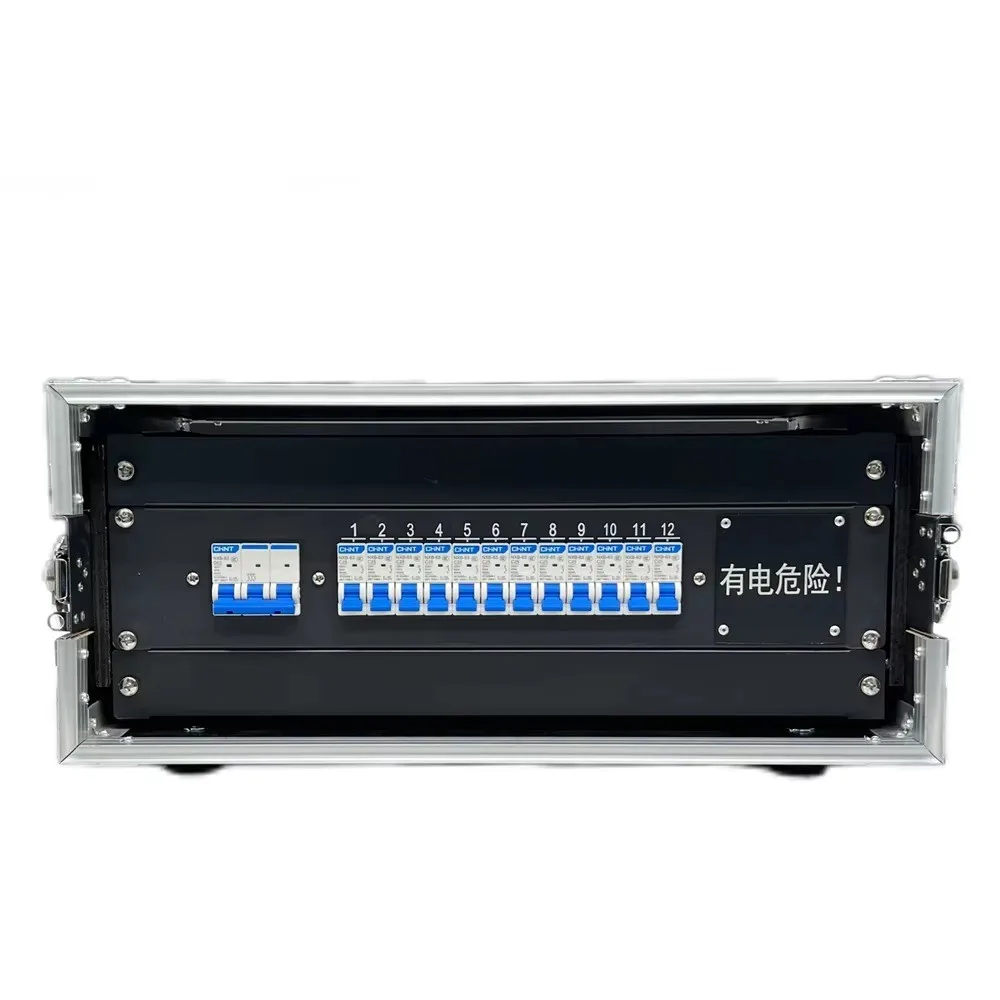 50A Input with 12Channels 5-20 Edisons 20A Outputs Power Distribution Box Distro Box